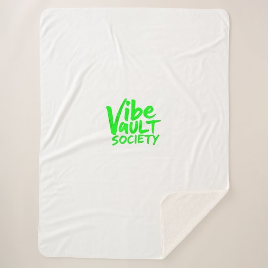 Vibe Vault Society Sherpa Deken (Voorkant)