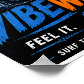 Vibe Wave Neon Surf Poster – Retro Synthwave Esthe (Hoek)