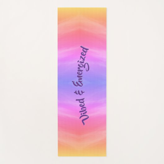 Vibed & Energized Yoga Mat (Voorkant)
