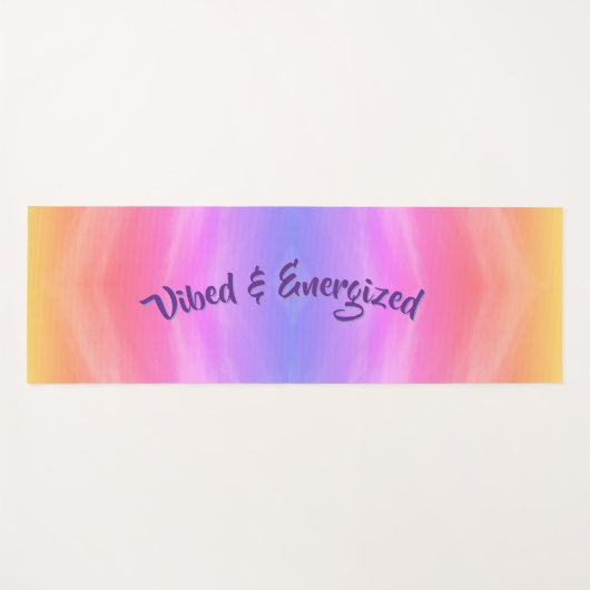 Vibed & Energized Yoga Mat (Voorkant (horizontaal))