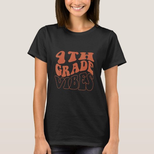 Vibes 4e graadteam Retro 1e dag T-shirt (Voorkant)