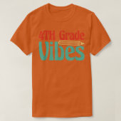Vibes 4e klas voor meisjes jongens Kinder leraar t T-shirt (Design voorkant)