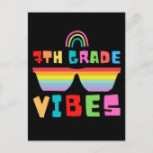 Vibes 7e klas terug naar schoolleraar en -student feestdagenkaart (Voorkant)