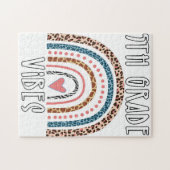 Vibes alleen Zebra Giraffe Cheetah Regenboog Legpuzzel (Horizontaal)