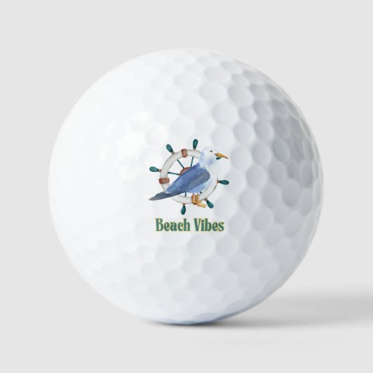Vibes beach golfballen (Voorkant)
