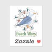 Vibes beach sticker (Vel)