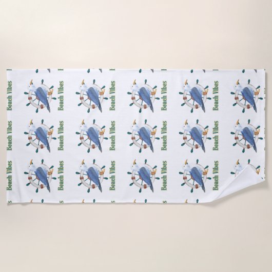 Vibes beach strandlaken (Voorkant)