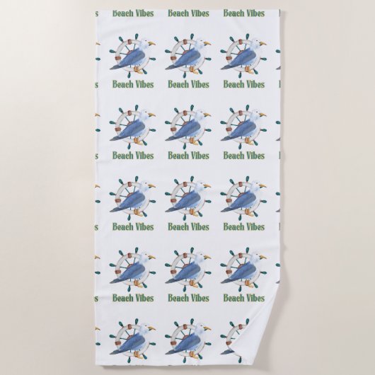 Vibes beach strandlaken (Voorkant)