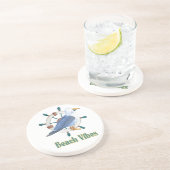 Vibes beach zandsteen onderzetter (Zijkant)