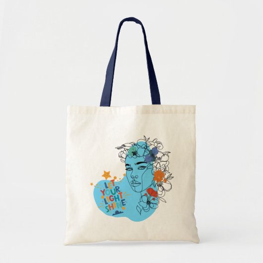 Vibes Canvas tas - Laat uw licht schijnen (Voorkant)