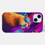 Vibes Capybara Retro Design Case-Mate iPhone Case (Achterkant (horizontaal))