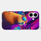 Vibes Capybara Retro Design Case-Mate iPhone Case (Achterkant (horizontaal))