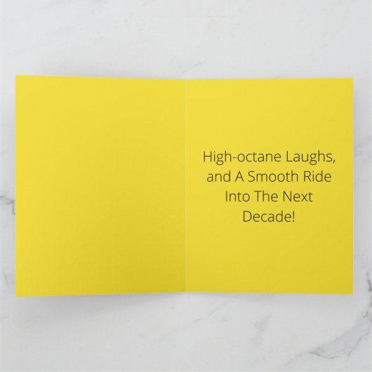 Vibes Classic Car Verjaardag Kaart (Binnen)