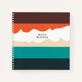 Vibes Color-Blocked Spiraal Notitieboek (Voorkant)