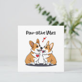 Vibes Corgis in liefde (Staand voorkant)