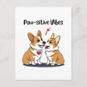 Vibes Corgis in liefde Informatiekaartje (Voorkant)