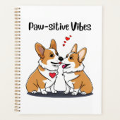 Vibes Corgis in liefde Planner (Voorkant)