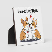 Vibes Corgis in Love Fotoplaat (Voorkant)