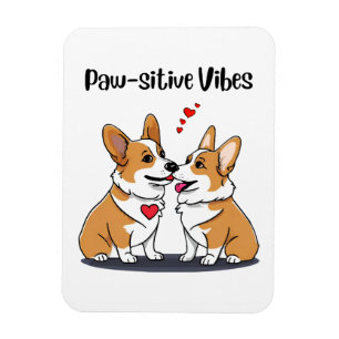 Vibes Corgis in Love Magneet