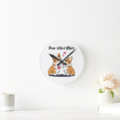 Vibes Corgis in Love Ronde Klok (Huis)