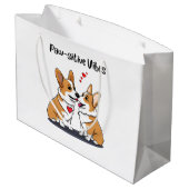 Vibes Corgis verliefd Groot Cadeauzakje (Achterkant Gekanteld)