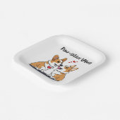 Vibes Corgis verliefd Papieren Bordje (Gebogen)