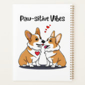 Vibes Corgis verliefd Planner (Achterkant)