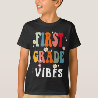 Vibes eerste graad - 1st Grade Team Retro 1st Dag  T-shirt