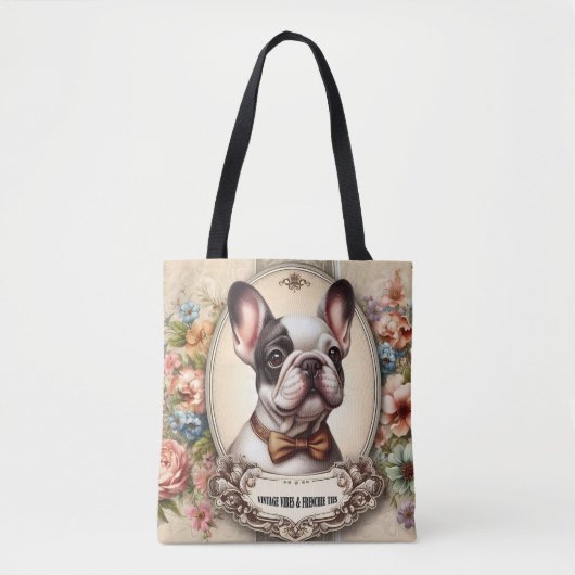  Vibes & Frenchie Stropdassen Tote Bag (Voorkant)