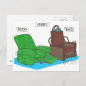 Vibes: GOED...BAD. Briefkaart (Voorkant / Achterkant)