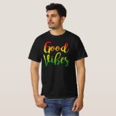 Vibes Good Only Rasta Reggae Roots T-shirt (Voorkant volledig)