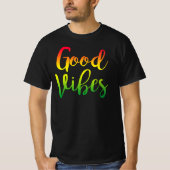 Vibes Good Only Rasta Reggae Roots T-shirt (Voorkant)