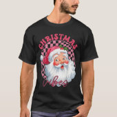 Vibes Groovy Pink Santa T-shirt (Voorkant)