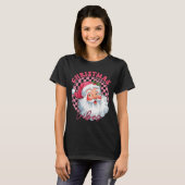 Vibes Groovy Pink Santa T-shirt (Voorkant volledig)