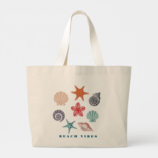 Vibes Grote Tote Bag (Achterkant)