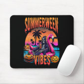 Vibes Halloween Zomervakantie Skeleton Float Muismat (Met muis)