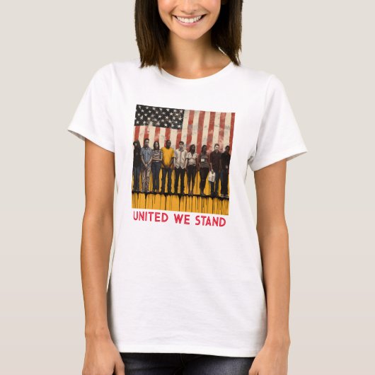  Vibes Hipster Patriotisme T-shirt ontketend! (Voorkant)