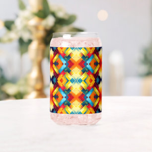 vibes in kleuren: stijlvolle geometrische vormen blikvorm glas