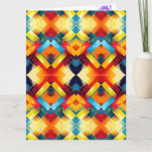 vibes in kleuren: stijlvolle geometrische vormen kaart