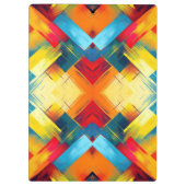 vibes in kleuren: stijlvolle geometrische vormen klembord (Achterkant)