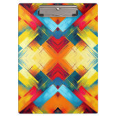 vibes in kleuren: stijlvolle geometrische vormen klembord (Voorkant)