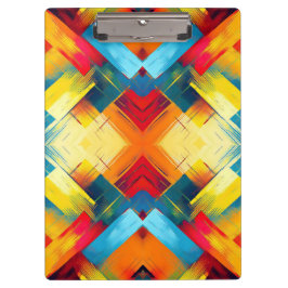 vibes in kleuren: stijlvolle geometrische vormen klembord