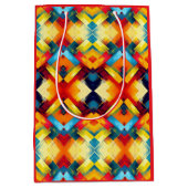 vibes in kleuren: stijlvolle geometrische vormen medium cadeauzakje (Voorkant)