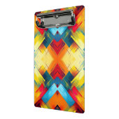 vibes in kleuren: stijlvolle geometrische vormen mini klembord (Angled2)