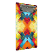 vibes in kleuren: stijlvolle geometrische vormen mini klembord (Schuin)