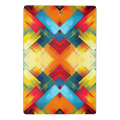 vibes in kleuren: stijlvolle geometrische vormen mini klembord (Achterkant)