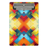 vibes in kleuren: stijlvolle geometrische vormen mini klembord (Voorkant)