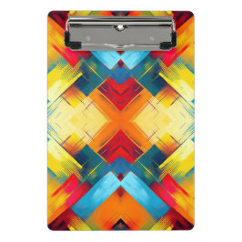 vibes in kleuren: stijlvolle geometrische vormen mini klembord