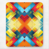 vibes in kleuren: stijlvolle geometrische vormen muismat (Voorkant)