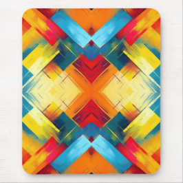 vibes in kleuren: stijlvolle geometrische vormen muismat